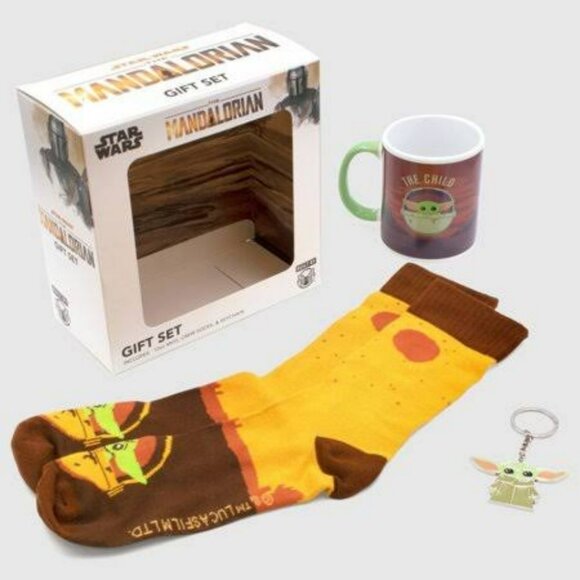 Star Wars The Mandalorian Grogu The Child Gift Set Mug Socks & Key Chain - Picture 14 of 14